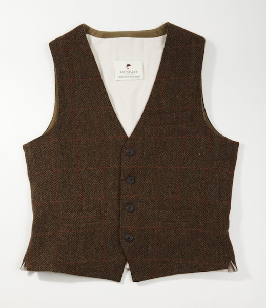Tweed Vest Durrow Moosgrün